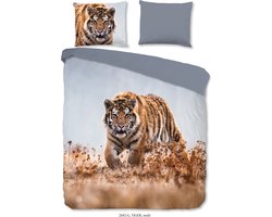 Good Morning Dekbedovertrek "tijger" - Multi - (240x200/220 cm) - Katoen