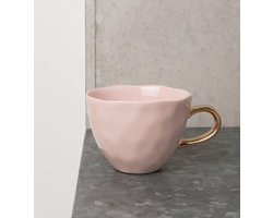 Good morning mok met gouden oortje kleur roze 2 stuks