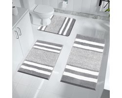Goodivery ® Binnenruimte Luxe Badmatten Set van Drie Stuks voor Comfort en Veiligheid