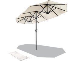 Goodivery ® Dubbele Terras Parasol voor Optimaal Schaduwplezier in de Buitenlucht