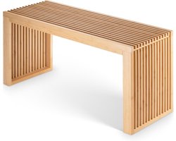 Goodivery ® - Eetbank - Bamboe Bank - Keukenbank - Eetkamerbank - 90 x 33 x 43 cm - Bamboe Eetbank - Halbank - Comfortabele Halbank - Eetkamerbank Houten Bank Zonder Rugleuning