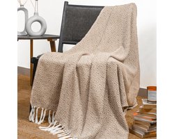 Goodivery ® Elegante Boho Stijl Woondeken met Geometrisch Design en Decoratieve Kwastjes