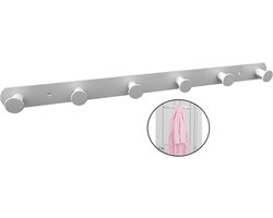 Goodivery ® Garderobelijst, wit, wandgarderobelijst, kledinghaken, wandhaken, haken, zwaar, voor badkamerhanddoek, slaapkamerkleding, keukendoeken