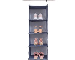 Goodivery ® Handige Hangende Kast Organizer met 4 Compartimenten voor Kleding en Accessoires
