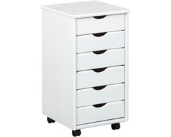 Goodivery® - Ladenkastje - Lade Kastje - Ladekasten Slaapkamer - Ladekast - 35x40x65cm - Wit