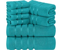 Goodivery ® Luxueus Handdoekset van 8 Stuks met Katoenen Samenstelling voor Optimale Absorptie