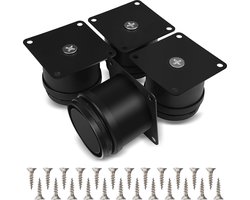 Goodivery ® Meubelpoten Set van 4 - Verstelbare Metalen Meubelpoten voor Kasten en Tafels