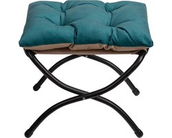 Goodivery ® Opvouwbare Voetenkruk met Metalen Poten en Afneembare Bekleding voor Optimaal Comfort