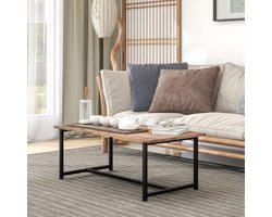 Goodivery ® - salontafels - salontafel met opbergruimte - Moderne bijzettafel - ‎89.92 x 44.96 x 34.04 cm - Bruin