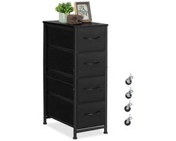 Goodivery® Smal opbergkastje met vier stoffen lades voor elke kamer in huis