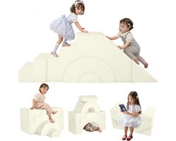 Goodivery ® Speelbank voor Kinderen met Glijbaan en Traptreden, Modulair Ontwerp voor Diverse Activiteiten