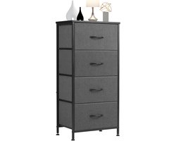 Goodivery® Stijlvolle en veelzijdige ladekast met vier ruime stoffen laden