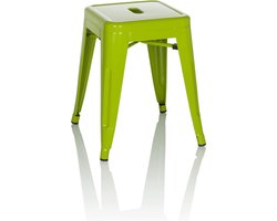 Goodivery ® Stijlvolle Industriële Metalen Kruk voor Woon- en Horecagebruik - Stapelbaar en Ruimtebesparend Ontwerp