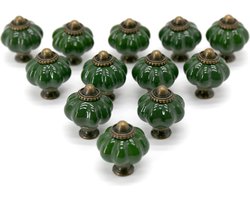 Goodivery ® Stijlvolle Keramische Meubelknoppen voor Keuken en Kast, Set van 12 Stuks, Donkerturquoise