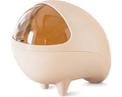 Goodivery ® Stijlvolle Mini Prullenbak voor Tafel met Uniek Ruimtecapsule Ontwerp en Handige Deksel