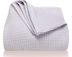 Goodivery ® Stijlvolle Wafelstructuur Bedsprei voor Zomers en Winters Comfort in Diverse Kleuren en Maten