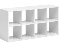 Goodivery ® Stijlvolle Witte Opbergkast Met Draaibare En Stapelbare Planken Voor Elk Interieur