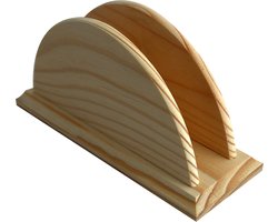 Goodivery ® Tafeldecoratie voor restaurants, servethouder van hout, zakdoekhouder – natuurlijk licht hout