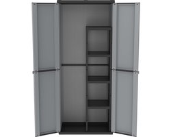 Goodivery ® Twee Deurs Opbergkast met Vier Vaste Planken en Hoge Draagkracht