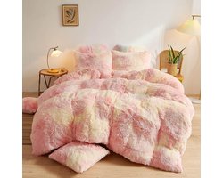 Goodivery ® Warme en Luxe Winter Beddengoedset met Zachte Flanellen Dekbedovertrek en Kussenslopen