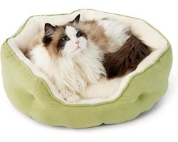 Goodivery ® Wasbaar kattenbed, slaapstoel voor katten of kleine honden - Lichtgroen 51 x 48 x 15 cm
