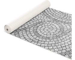 Goodivery ® Zachte Schuim Badmat met Antislip en Mozaïek Stenen Ontwerp 1500 x 65 cm Grijs