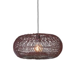 GOOD&MOJO Hanglamp Arizona - Bordeaux - Ø50cm - Bohemian - Hanglampen Eetkamer, Slaapkamer, Woonkamer