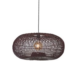 GOOD&MOJO Hanglamp Arizona - Bordeaux - Ø70cm - Bohemian - Hanglampen Eetkamer, Slaapkamer, Woonkamer