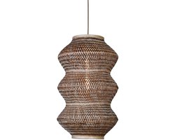 GOOD&MOJO Hanglamp Barbados - Naturel - Ø40cm - Bohemian - Hanglampen Eetkamer, Slaapkamer, Woonkamer