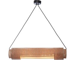 GOOD&MOJO Hanglamp Bhutan - Bamboe - 85x15x15cm - - Hanglampen Eetkamer, Slaapkamer, Woonkamer
