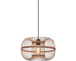 GOOD&MOJO Hanglamp Hokkaido - Bamboe - Ø38cm - Bohemian - Hanglampen Eetkamer, Slaapkamer, Woonkamer