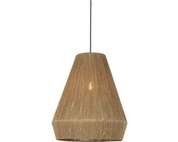 GOOD&MOJO Hanglamp Iguazu - Jute - Ø50cm - Scandinavisch,Bohemian - Hanglampen Eetkamer, Slaapkamer, Woonkamer