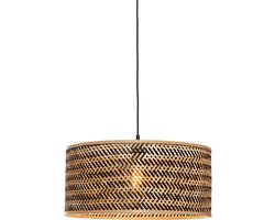GOOD&MOJO Hanglamp Java - Bamboe/Zwart - Ø50cm - Modern - Hanglampen Eetkamer, Slaapkamer, Woonkamer