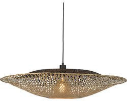 GOOD&MOJO Hanglamp Kalimantan - Bamboe - Ø87cm - Scandinavisch,Bohemian - Hanglampen Eetkamer, Slaapkamer, Woonkamer