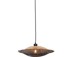 GOOD&MOJO Hanglamp Kalimantan - Bamboe/Zwart - Ø44cm - Modern - Hanglampen Eetkamer, Slaapkamer, Woonkamer