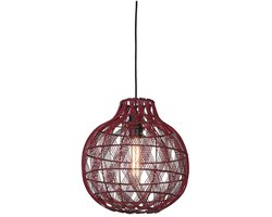 GOOD&MOJO Hanglamp Mendoza - Bordeaux - Ø35cm - Bohemian - Hanglampen Eetkamer, Slaapkamer, Woonkamer