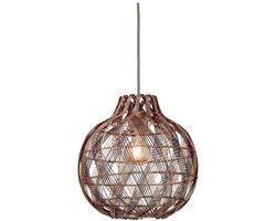 GOOD&MOJO Hanglamp Mendoza - Naturel - Ø35cm - Bohemian - Hanglampen Eetkamer, Slaapkamer, Woonkamer