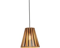 GOOD&MOJO Hanglamp Merapi - Bamboe/Zwart - Ø30cm - Modern - Hanglampen Eetkamer, Slaapkamer, Woonkamer