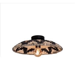 GOOD&MOJO Plafonniere Andros - Naturel/Zwart - Ø45cm - Scandinavisch