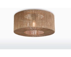 GOOD&MOJO Plafonniere Iguazu - Jute - Ø60cm - Scandinavisch,Bohemian