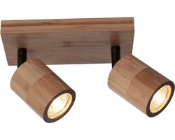 GOOD&MOJO Plafonniere Java - Bamboe - 22x12x13cm -