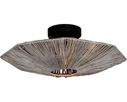 GOOD&MOJO Plafonniere Panama - Donker grijs - 45x45x5cm - Scandinavisch