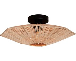 GOOD&MOJO Plafonniere Panama - Naturel - 45x45x5cm - Scandinavisch