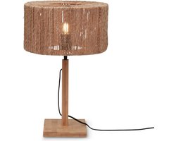 GOOD&MOJO Tafellamp Iguazu - Jute/Bamboe - Ø30x37cm -