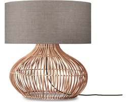 GOOD&MOJO Tafellamp Kalahari - Taupe/Rotan - Ø47cm - Modern