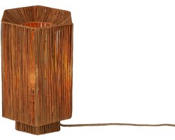 GOOD&MOJO Tafellamp Panama - Donkerbruin - 36x24x36cm - Bohemian