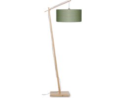 GOOD&MOJO Vloerlamp Andes - Bamboe/Groen - 72x47x176cm - Scandinavisch,Bohemian - Staande lampen voor Woonkamer - Slaapkamer