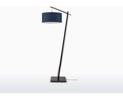 GOOD&MOJO Vloerlamp Andes - Zwart - 72x47x176cm - Scandinavisch,Bohemian - Staande lampen voor Woonkamer - Slaapkamer