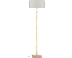 GOOD&MOJO Vloerlamp Fuji - Naturel/Bamboe - Ø47cm - Scandinavisch,Bohemian - Staande lampen voor Woonkamer - Slaapkamer