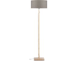 GOOD&MOJO Vloerlamp Fuji - Taupe/Bamboe - Ø47cm - Scandinavisch,Bohemian - Staande lampen voor Woonkamer - Slaapkamer